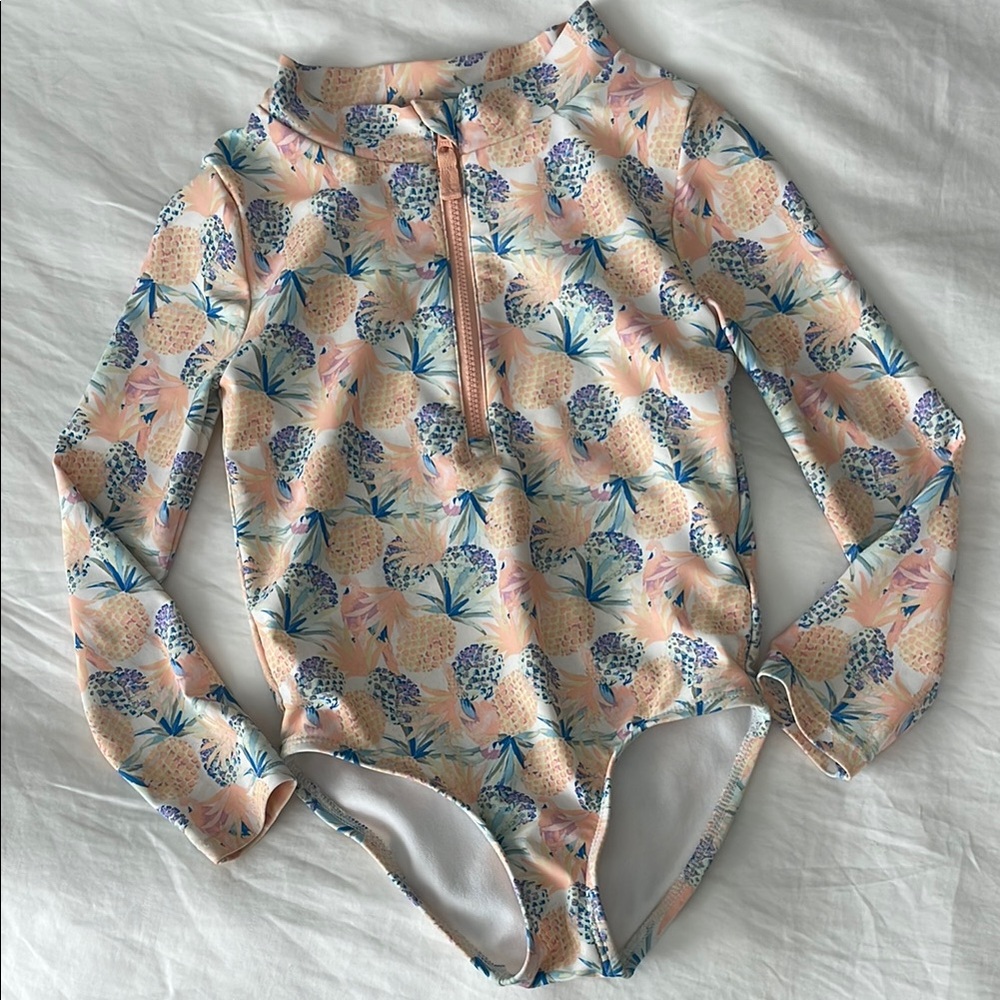 Carter's Pink and Blue Rashguard Swimsuit
